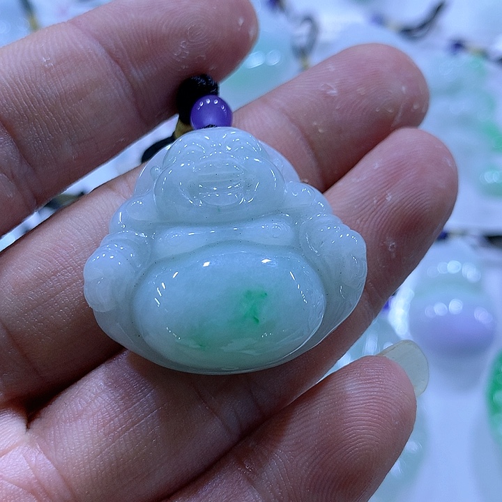 翡翠颈饰未镶嵌天然翡翠A货吊坠