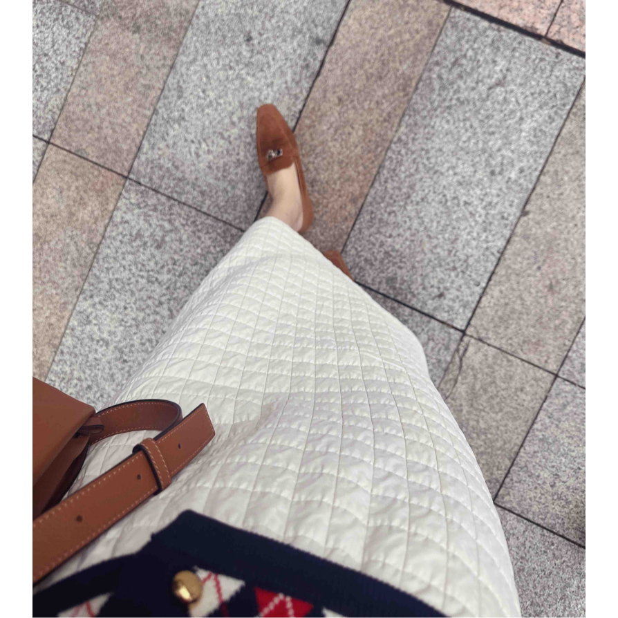 （小方格）压格工艺松紧腰时尚高级半裙深圳南油