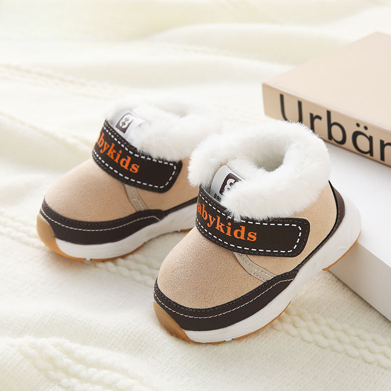 学步鞋宝宝棉鞋男1-3岁0冬季加绒加厚儿童鞋子男童保暖婴儿鞋子女