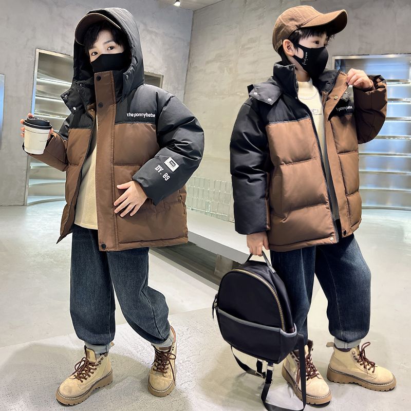 波司澄男童羽绒服冬季2023新款儿童洋气外套冬款男孩大童羽绒保暖