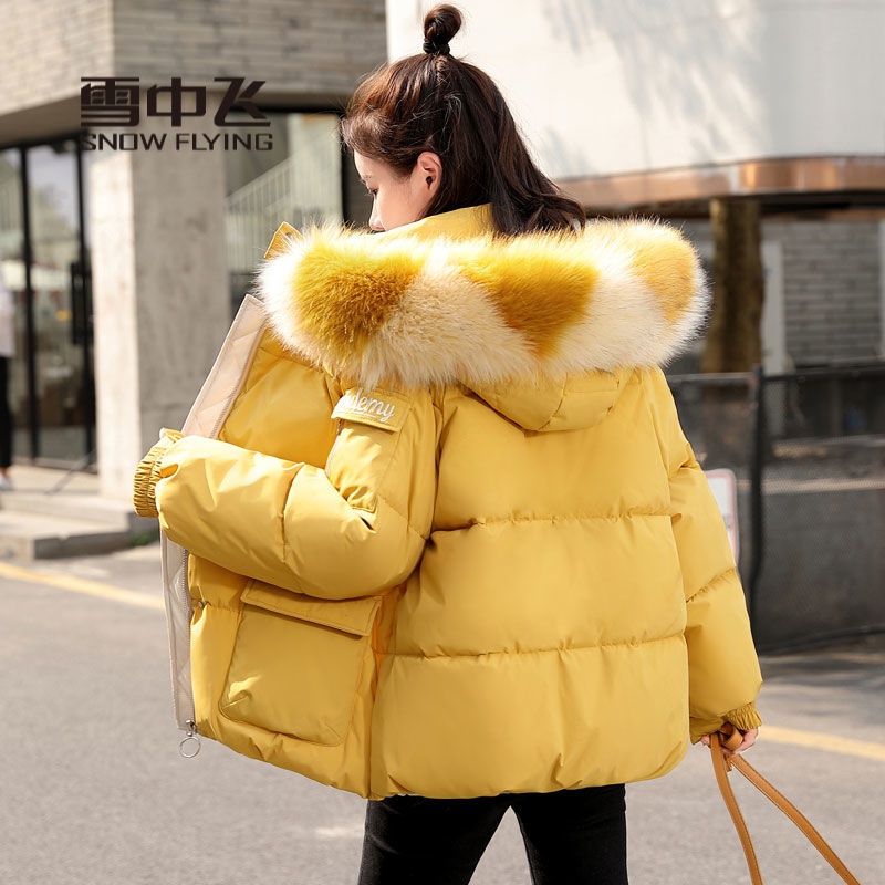 雪中飞羽绒服冬装Chic服2024年新款女韩版宽松棉衣减龄小大码显瘦