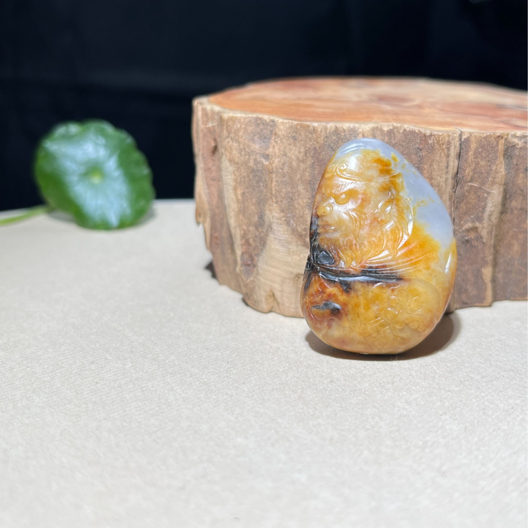 齐天大圣.新疆和田玉籽料雕刻，玉质细腻油润，工艺精湛