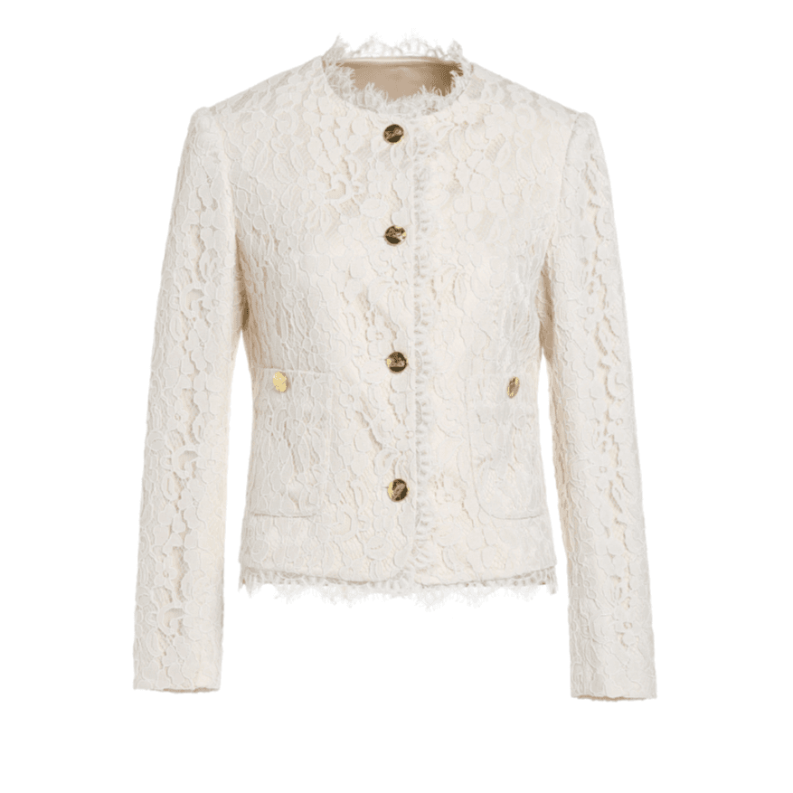 （黎黎粉专属价）秋冬时尚圆领小香风重工设计师款短款外套LBC91015