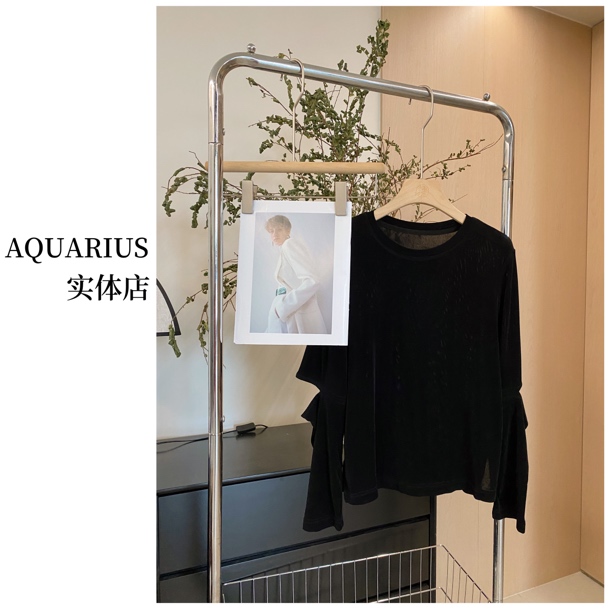 【AQUARIUS 】（设计师款）高级感断袖上衣9978