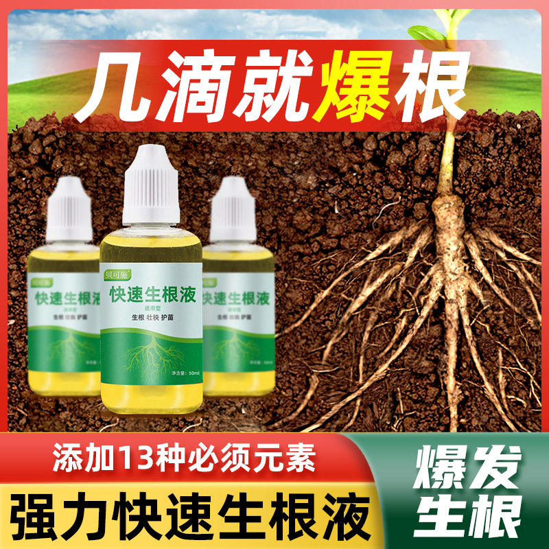 贝可施3快速生根液粉剂移栽扦插生根水营养液植物通用强力多肉