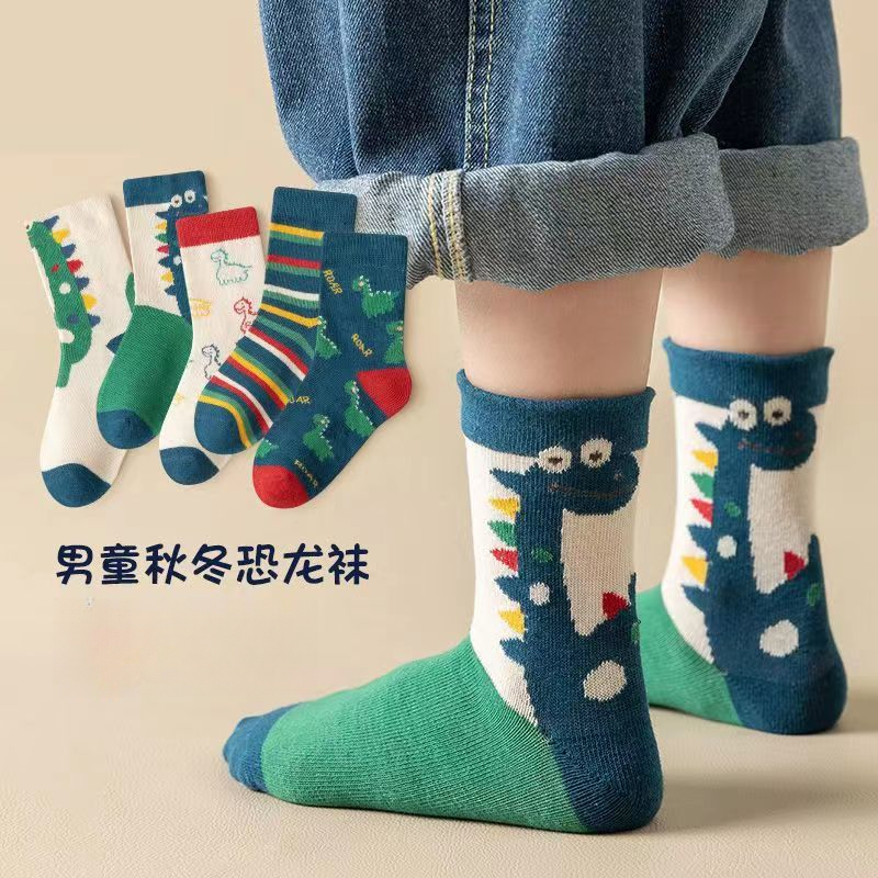 【BB】儿童袜子男女童棉四季款春秋冬季中筒袜韩版卡通1-3-6-12岁