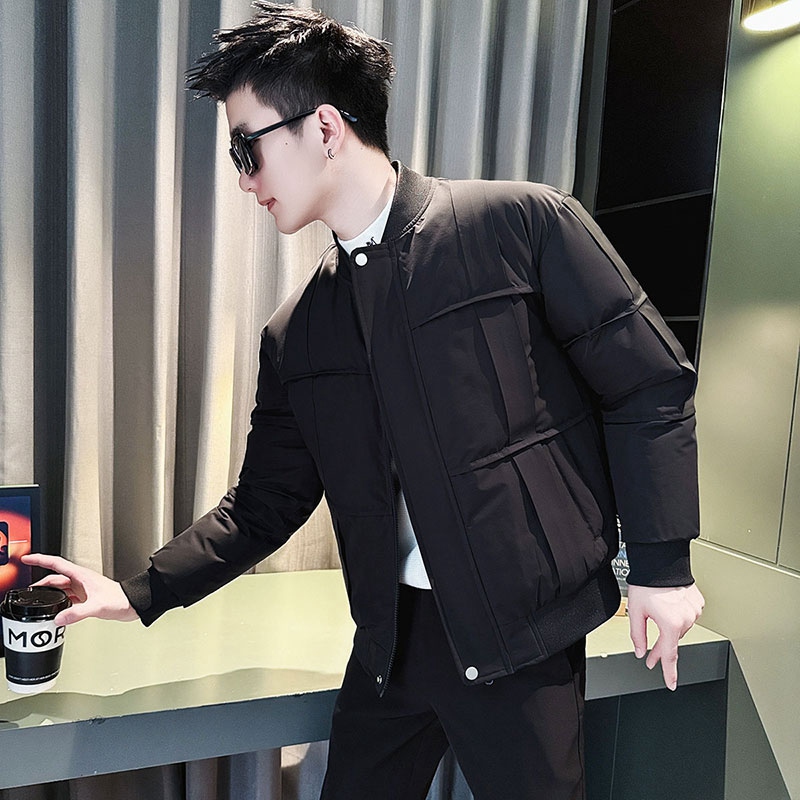 冬季棉服男士高级感痞帅棒球领棉衣冬装男生潮牌加厚保暖棉袄外套