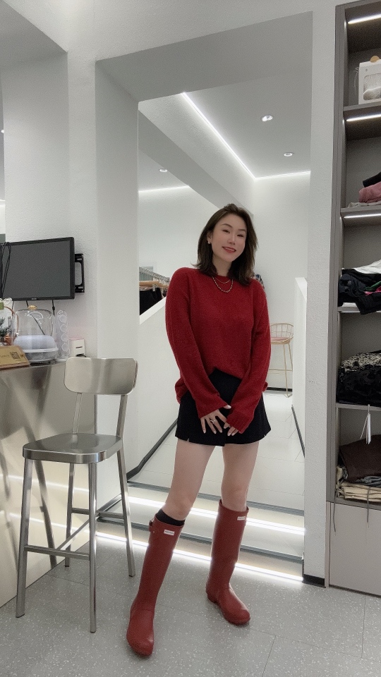 设计师款针织圆领衫