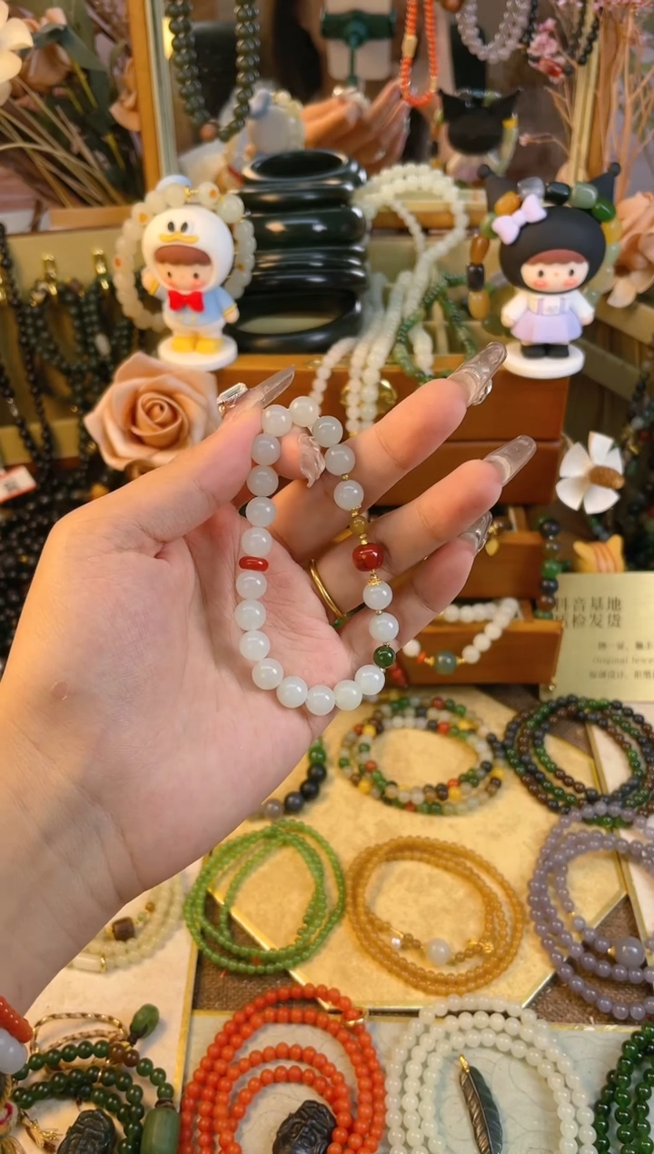【闪购商品】和田玉手串未镶嵌白玉