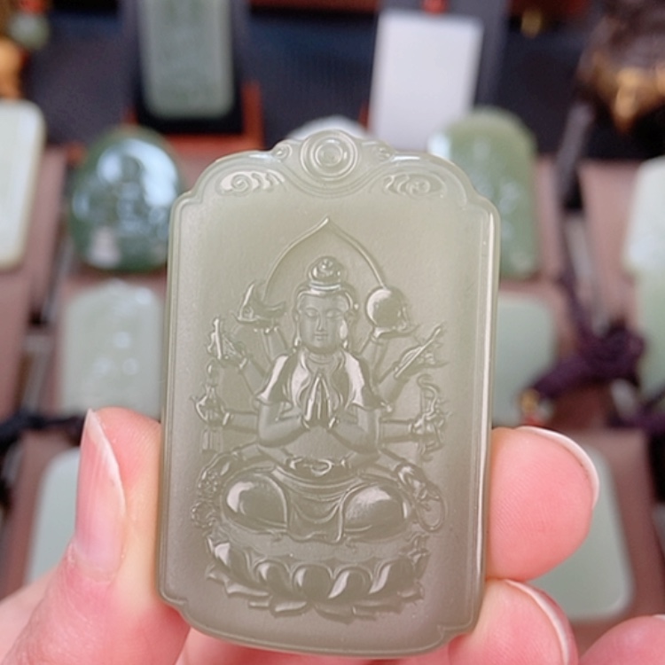 【闪购商品】和田玉颈饰未镶嵌浅**夏
