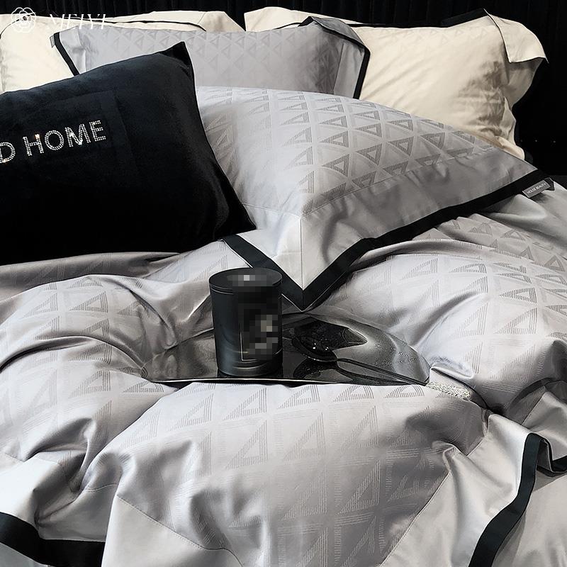 【寻梦记】 简约提花被套纯棉四件套高级感全棉100S床单床上用品