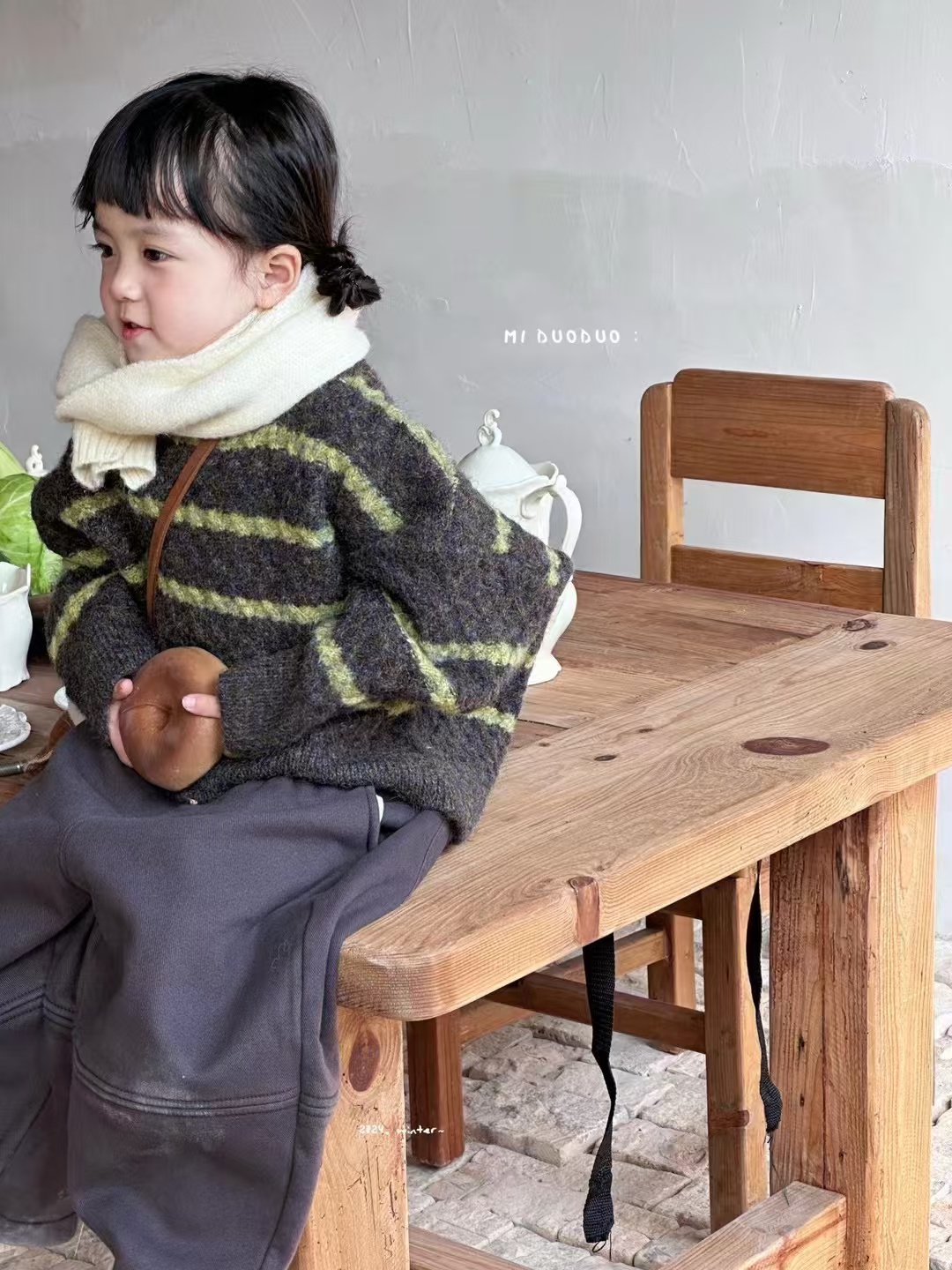 2024秋冬儿童新款牛仔运动休闲男女童裤子