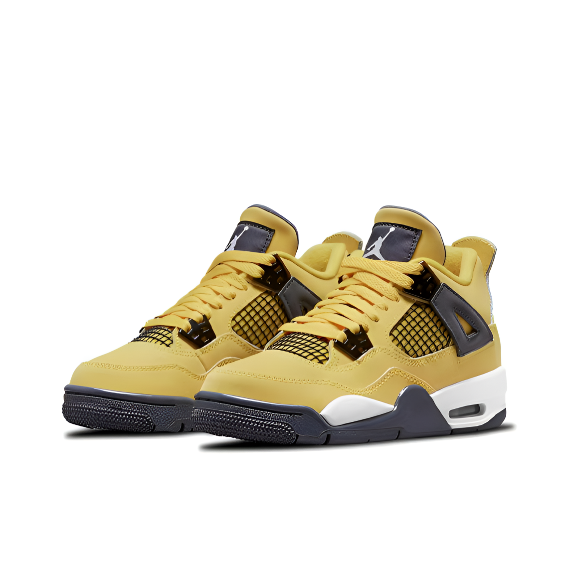 耐克AirJordan4AJ4电母黑黄街头女鞋中帮休闲运动球鞋408452-700
