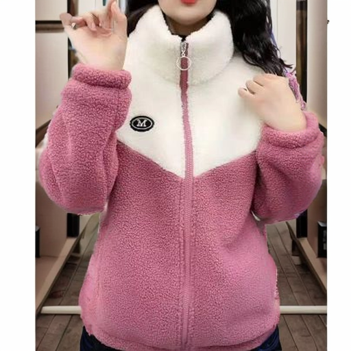 爆款冬季新款女装宽松休闲设计感加绒棉衣外套高级感外套女厚棉衣