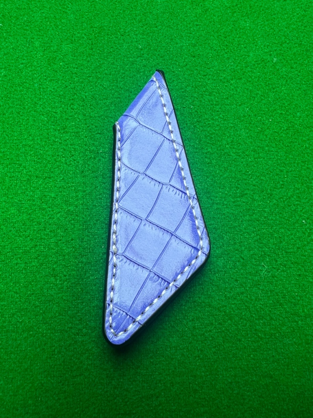 鳄鱼皮巧克夹皮质枪粉夹台球磁吸夹台球器材巧粉网红同款台球装备