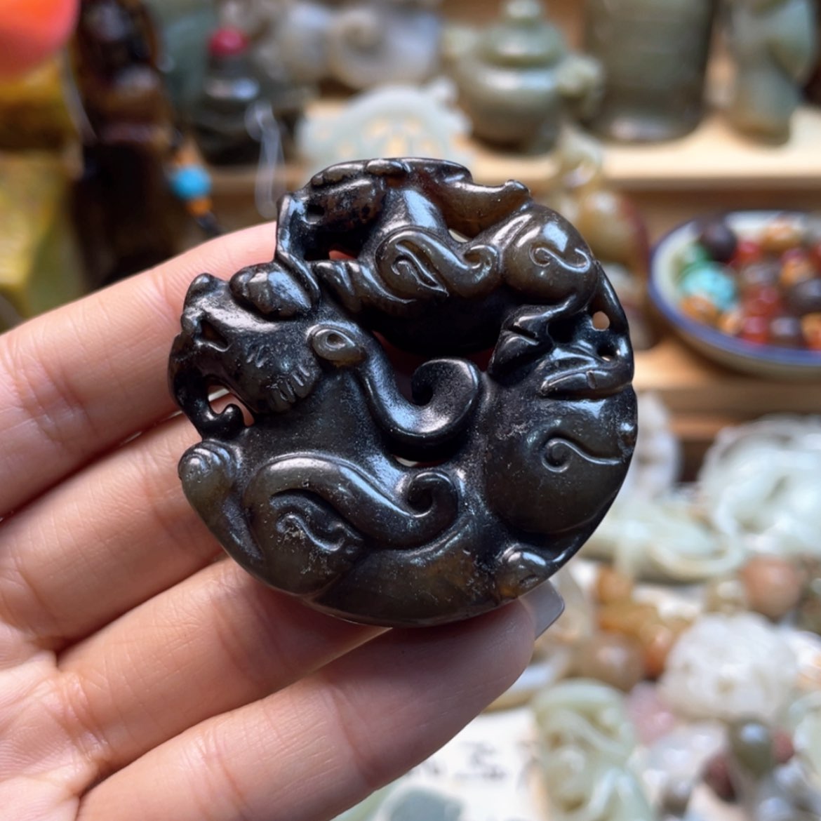 【闪购商品】白玉菩提吊坠097