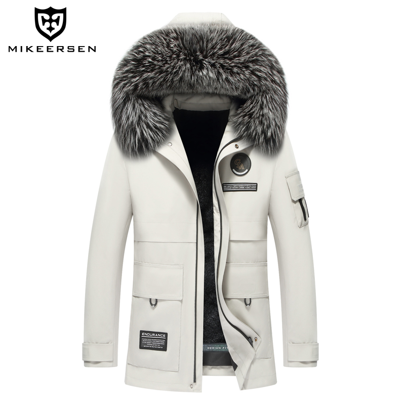 2025新款派克服男獭兔毛内胆可拆卸短款皮毛一体冬季皮草大衣外套