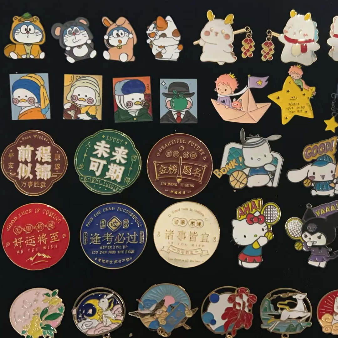 锌合金胸针 【大蒜潮玩】徽章胸针盲盒拍一拆三
