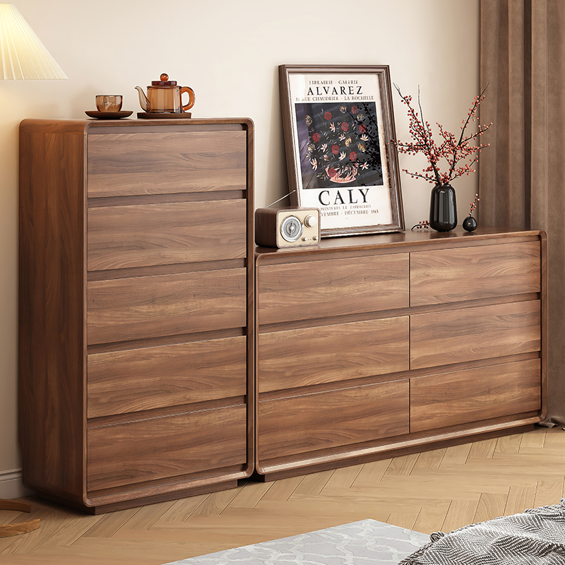 简约卧室床尾大容量收纳柜五斗九斗组合客厅储物抽屉柜家用置物柜