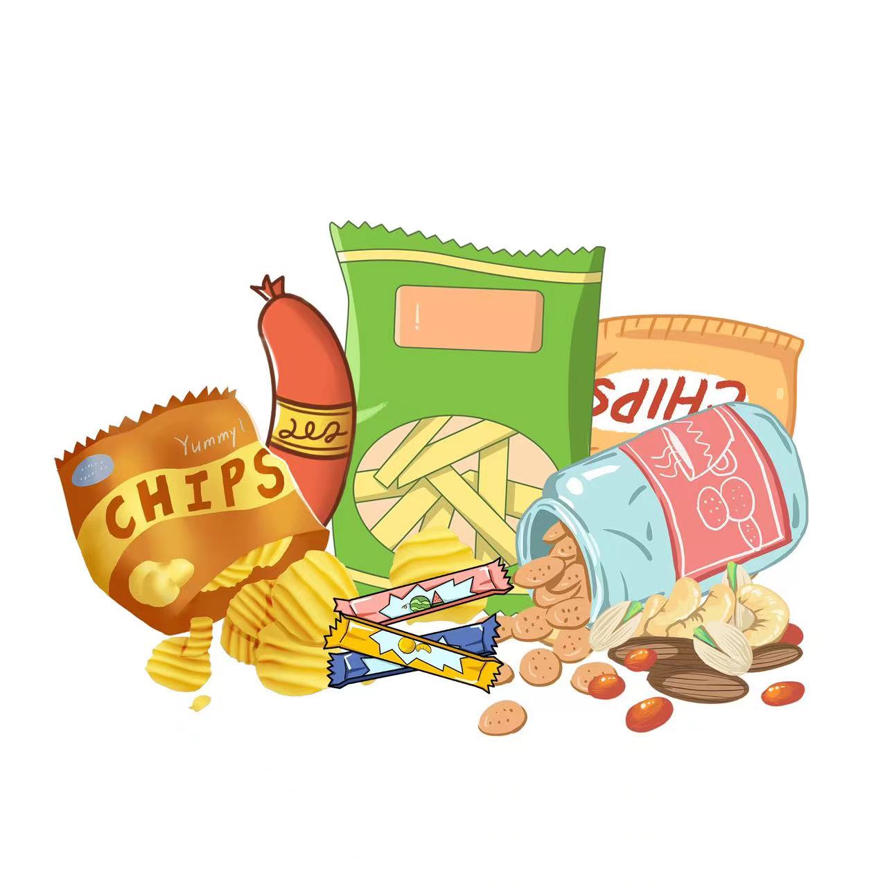  1号-50号 直播扣编号选零食套餐 网红寝室零食[直播间链接]3