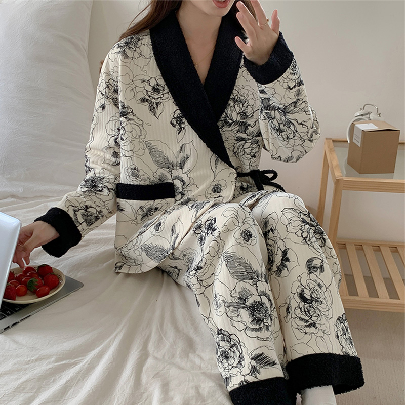 维雨高端产后空气棉月子服可外穿9-10月11孕妇睡衣秋冬季12哺乳衣
