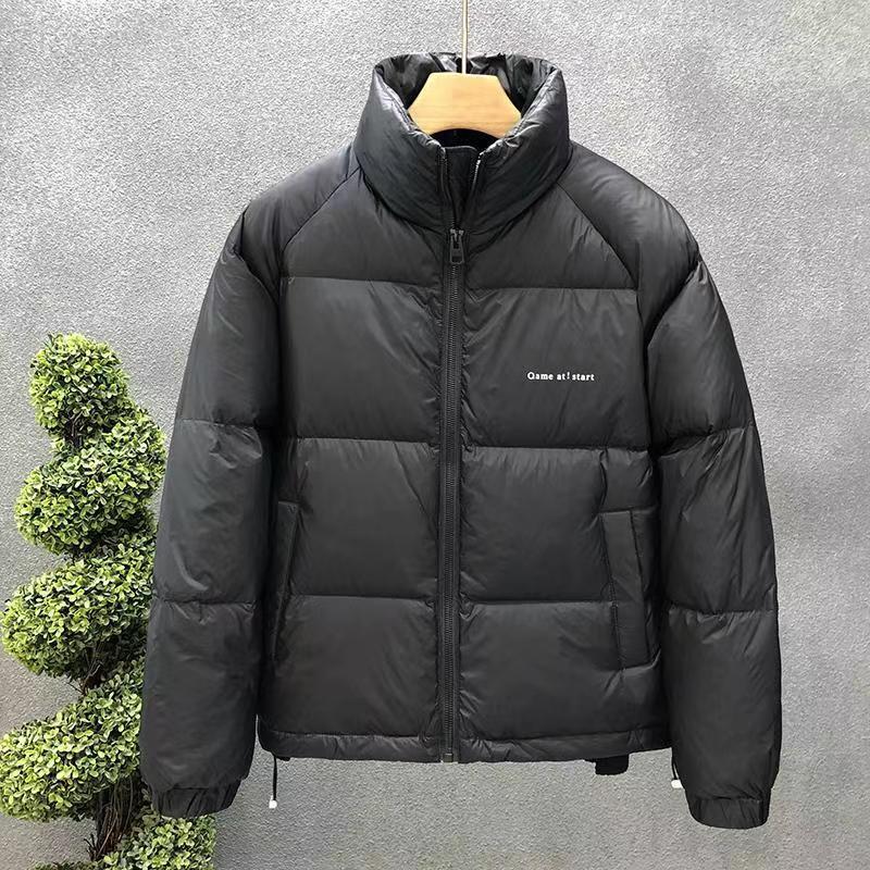 波司澄羽绒服男短款冬季加厚轻薄立领男装工装外套年新款无帽