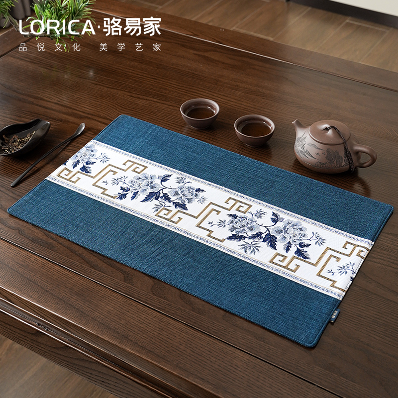 骆易家【国色芳华】茶席茶垫茶席垫茶桌垫台面垫茶布茶布垫茶席桌布