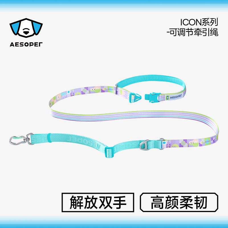 【ICON系列-多功能牵引绳】AESOPET品牌猫狗通用可腰牵斜挎设计师款