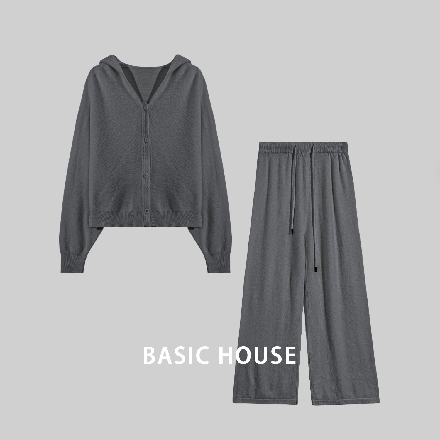 BasicHouse/百家好气质轻奢复古套装休闲设计师两件套B1385B5GX32