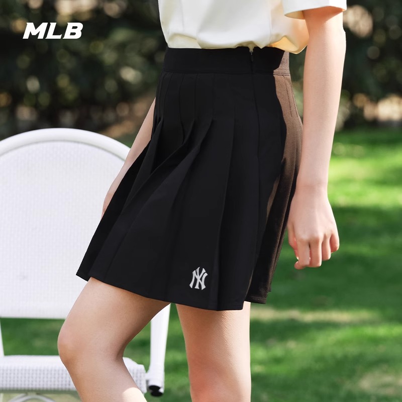 MLB【商场同款】儿童百褶裙夏季显瘦时尚梭织运动裙25夏新3FSKV0143