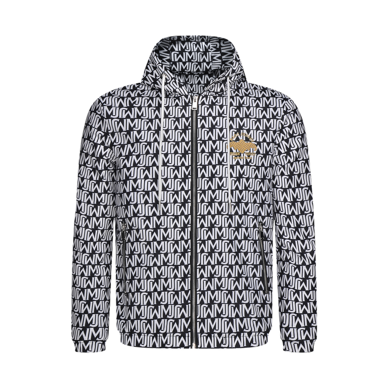 JEDOSS/爵迪斯秋上新男装LOGO满印个性时尚休闲印花户外运动外套