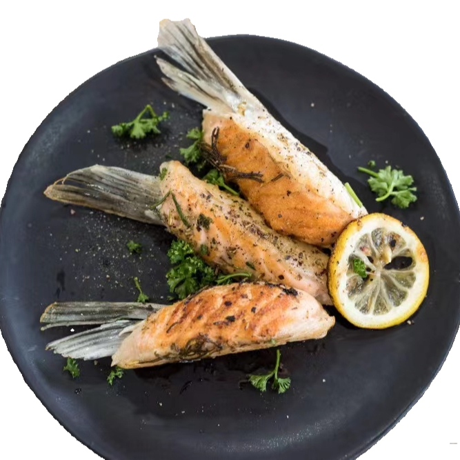 新鲜三文鱼 鱼划水 500克 烧烤 绝了