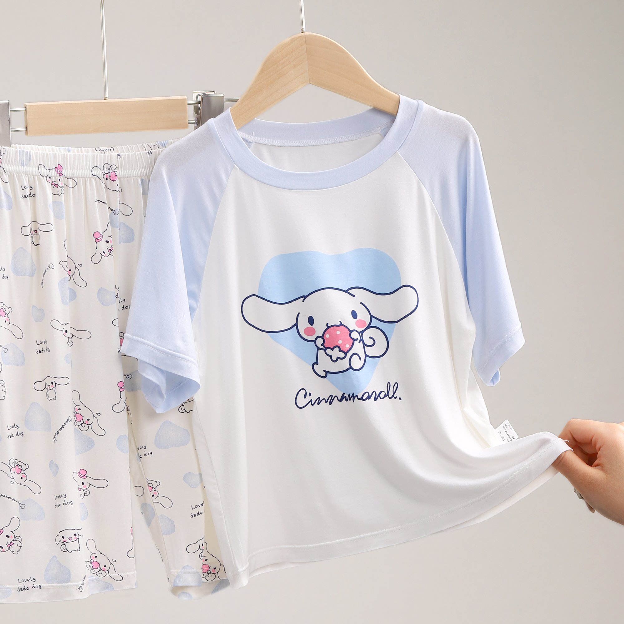 男童家居服夏装宽松薄款短袖套装大童空调服春秋季宝宝睡衣 2432