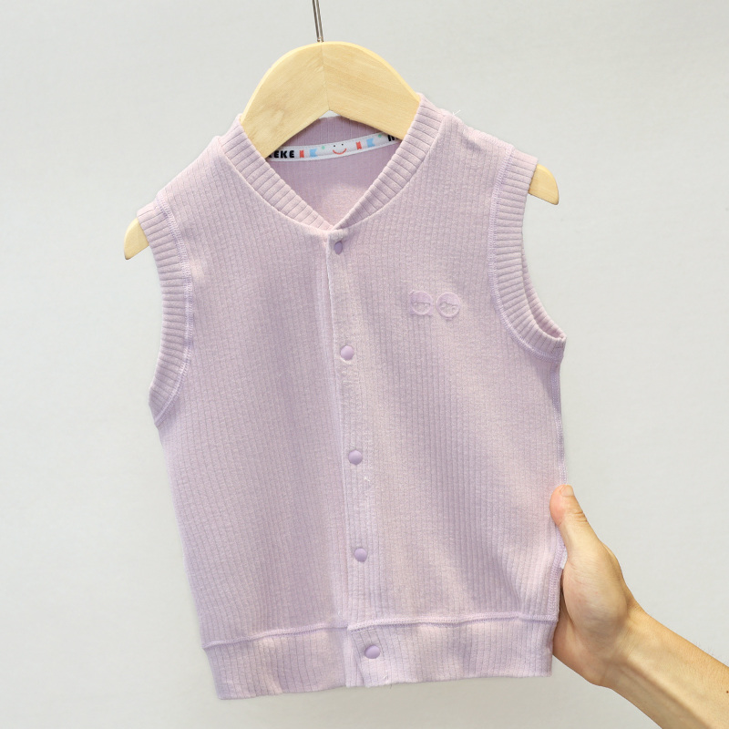 宝宝马甲薄款男童女童婴童春秋外穿针织马夹保暖内穿背心22316
