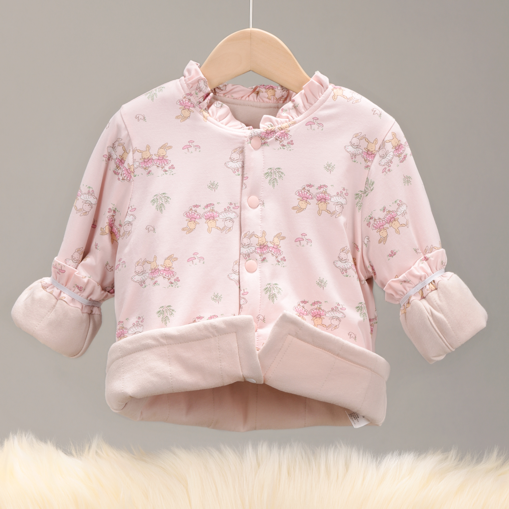 7207 莫棉女宝棉衣小棉袄儿童女童男童宝宝加厚保暖秋冬款