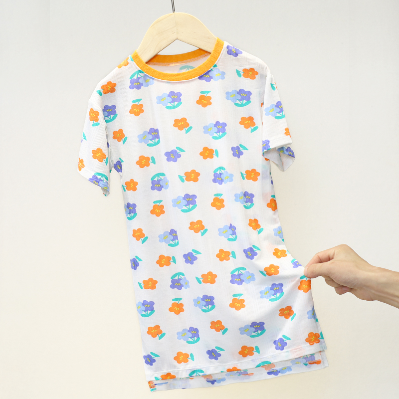 S 2293女童睡裙儿童睡衣夏季新品大童薄款舒适印花潮款10到15岁