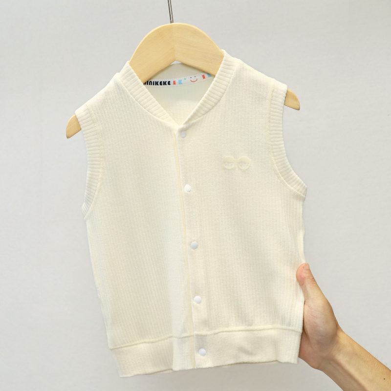 宝宝马甲儿童薄款男童女童春秋外穿针织马夹保暖内穿背心 22316