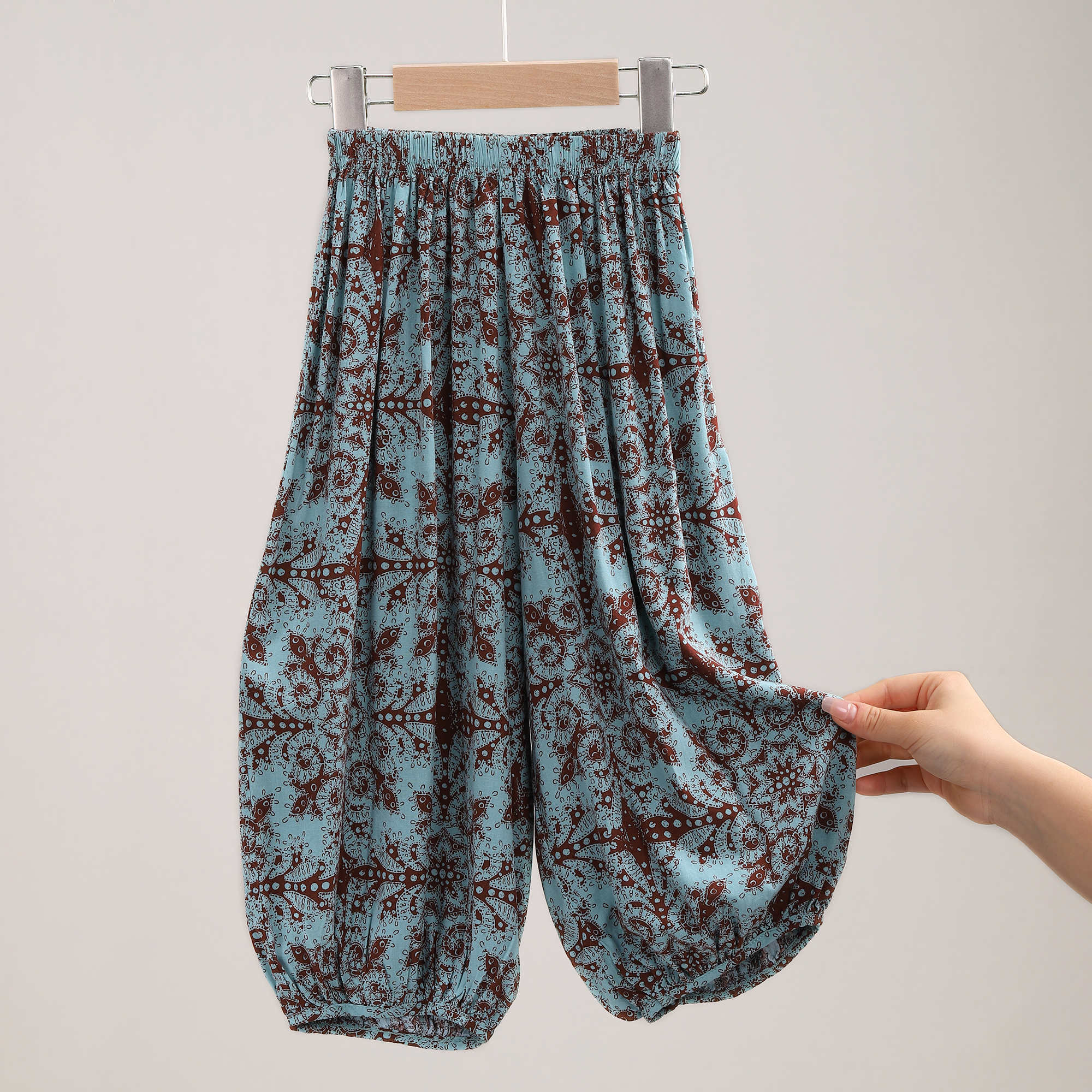 儿童防蚊裤夏季薄款男童裤子外穿女童宝宝阔腿裤大童运动裤 2819