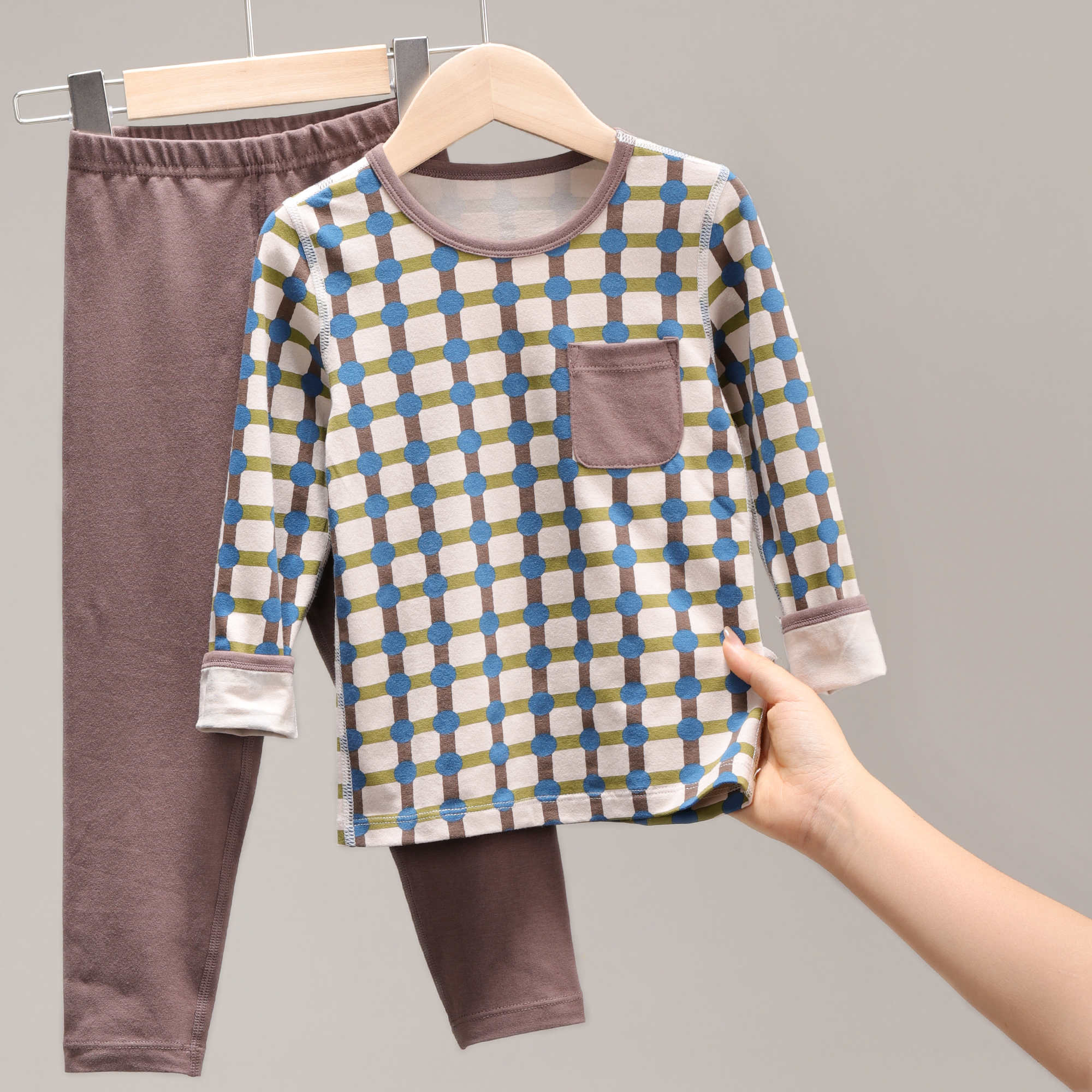 儿童睡衣男童春秋季套头中大童莫棉长袖家居服男孩冬季套装 3258