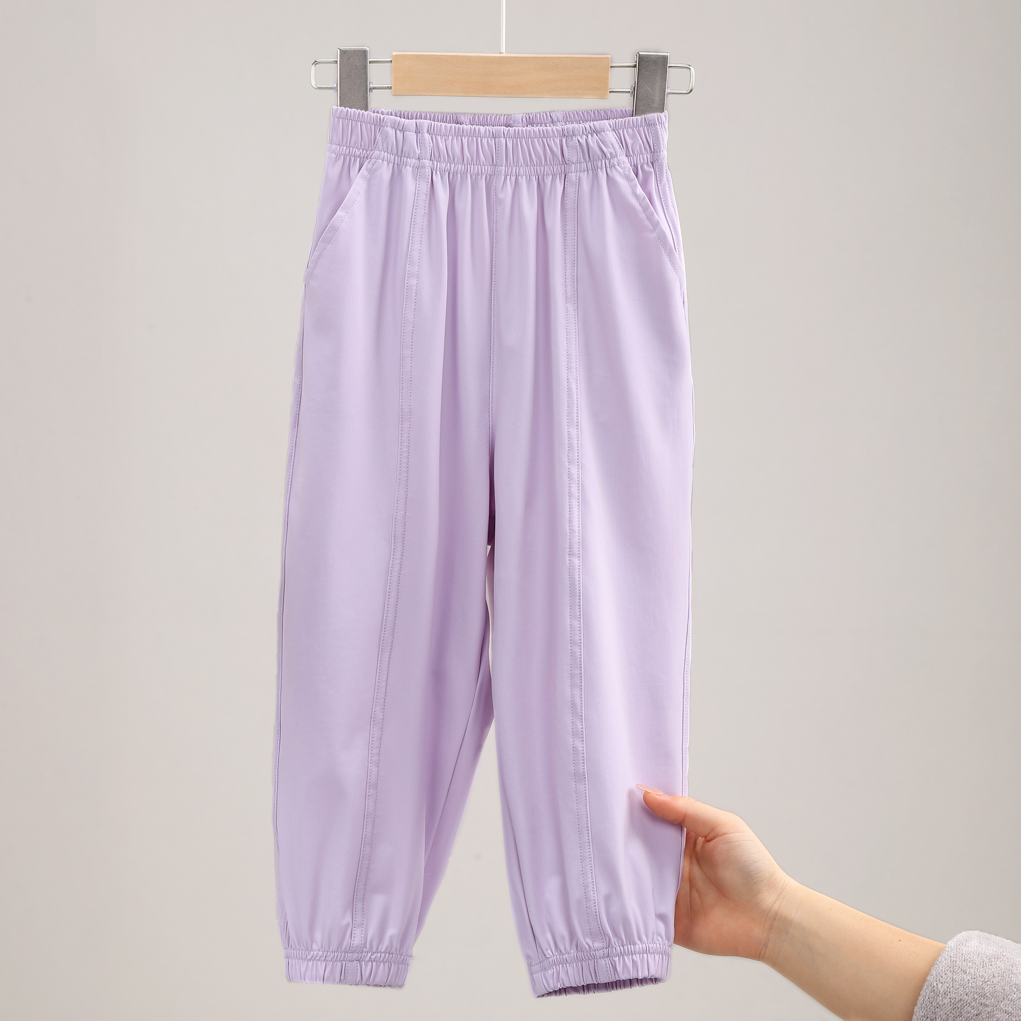 儿童速干防蚊裤女童裤子春季男童夏季薄款运动裤大童冰丝外穿2662