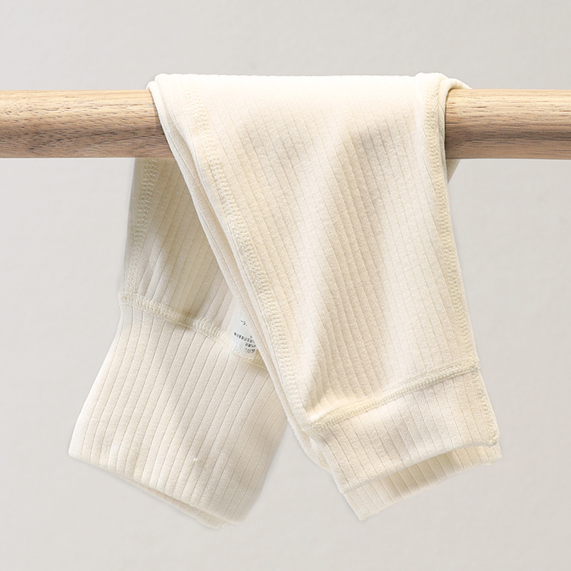 NNKK  22304 抽条慕斯暖绒儿童小童高腰PP裤 宝宝婴幼儿护肚秋裤