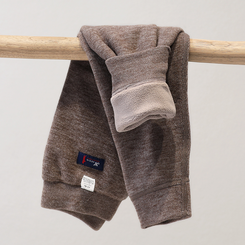 儿童保暖裤加厚加绒男童女孩大童外穿贴身校服神器打底棉裤 9301 