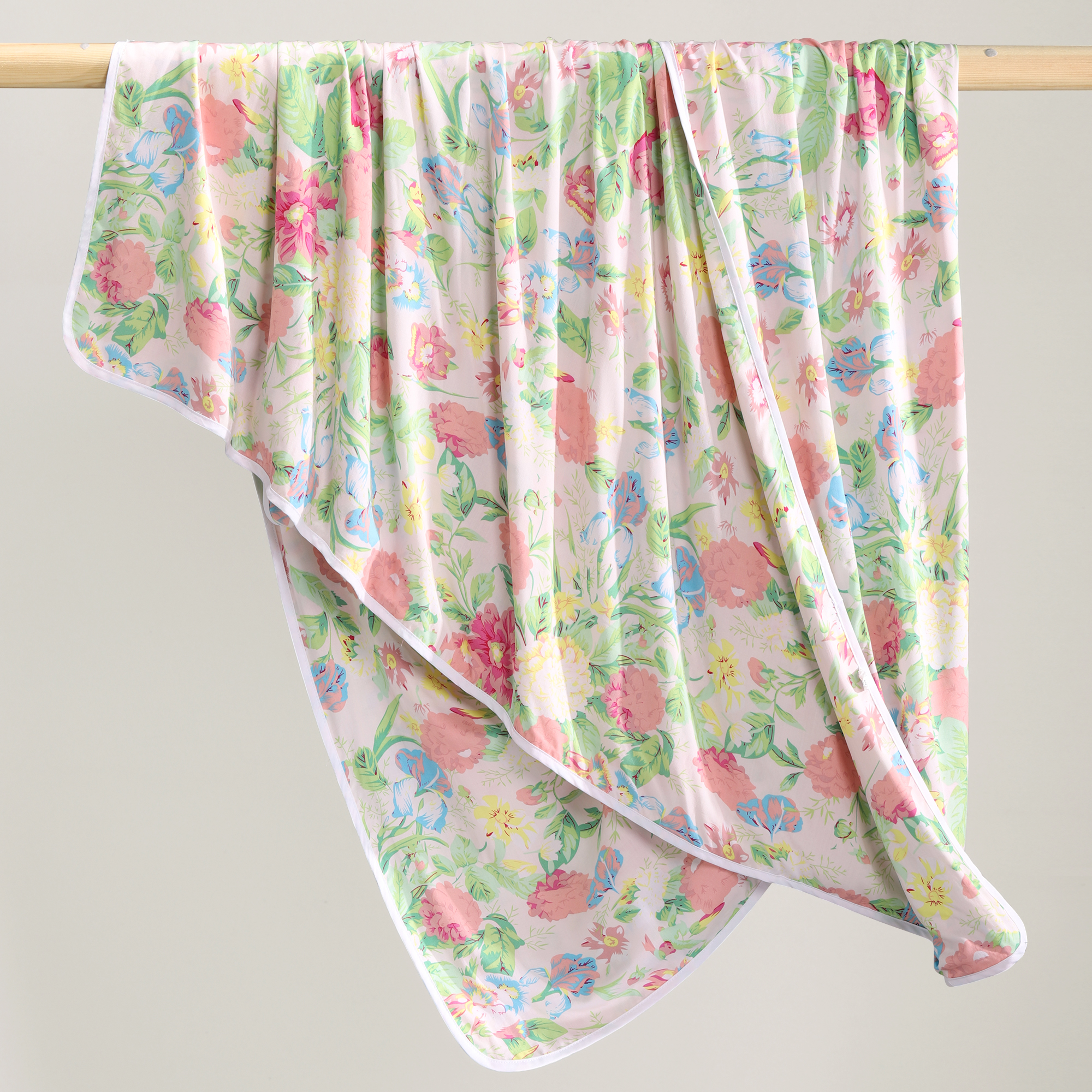 591393人造棉盖毯冷感薄盖被夏凉被空调被午睡毛巾被飞机航空沙发