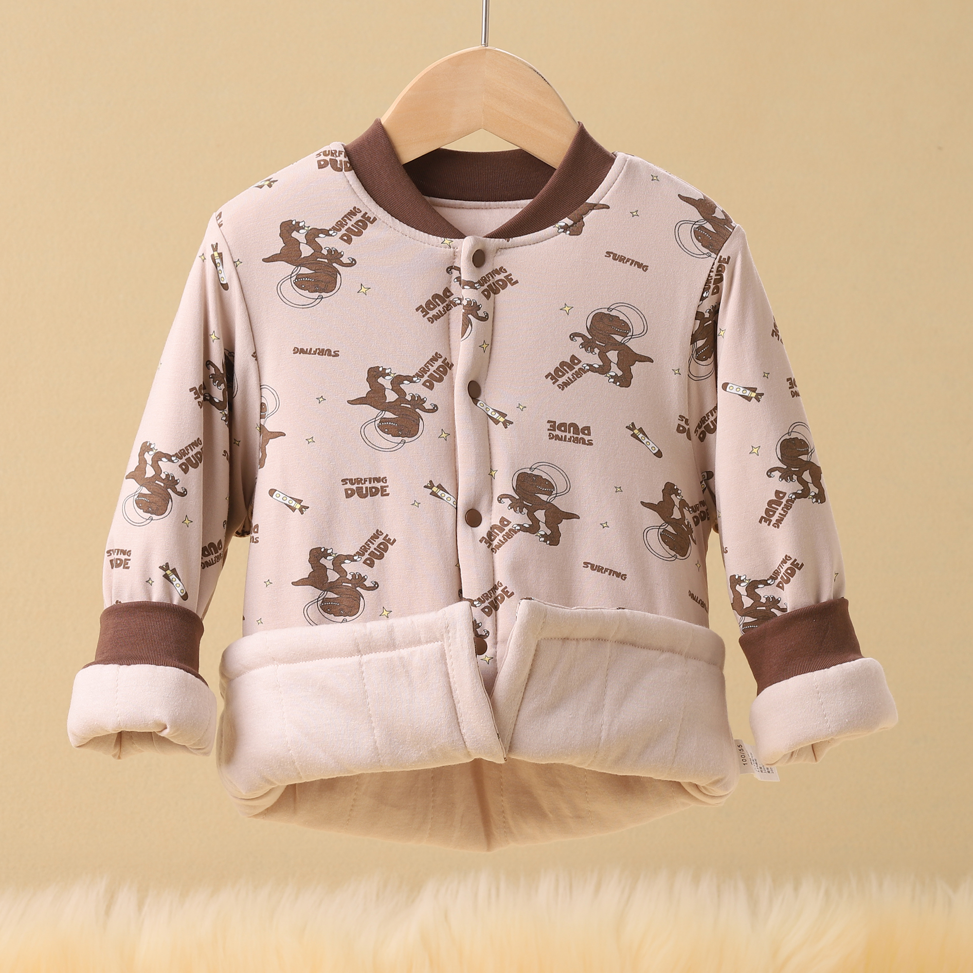 儿童棉服男童校服神器宝宝棉衣加厚冬季婴儿外套男孩棉袄  5581