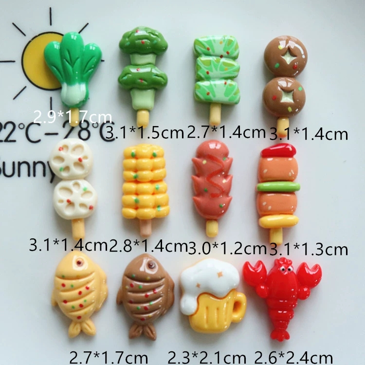 多巴胺趣味搞怪夹子烧烤串串烤鱼碎发发夹ins少女刘海旅行发卡