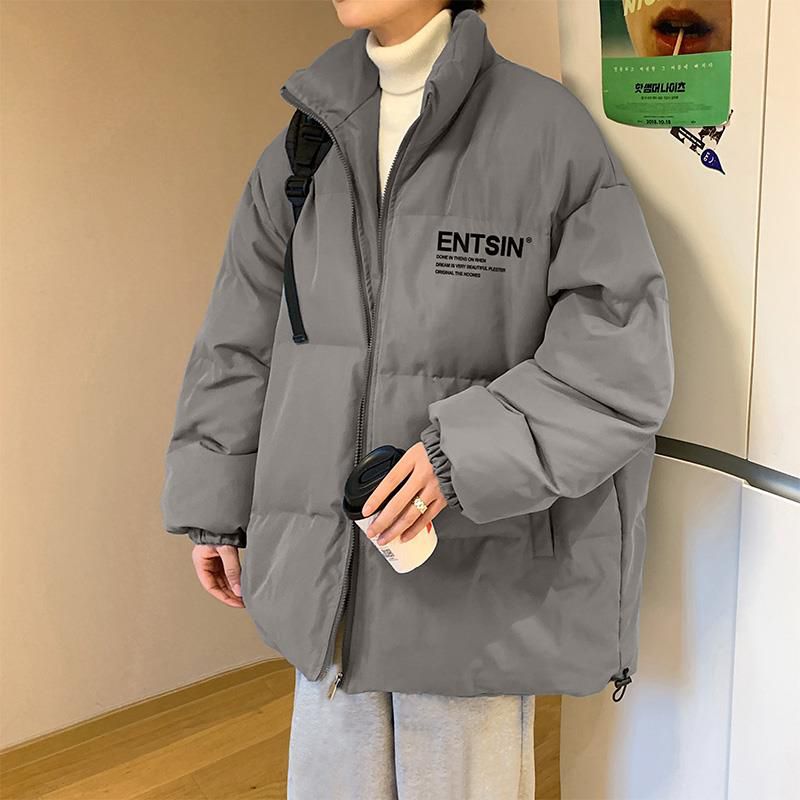 爆款棉衣外套男士冬季2023新款潮牌男生冬装晋江面包羽绒服袄子同