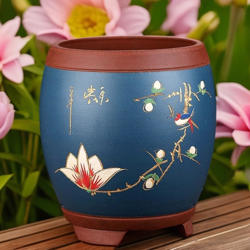 宜兴紫砂兰花盆绿植花卉盆景盆