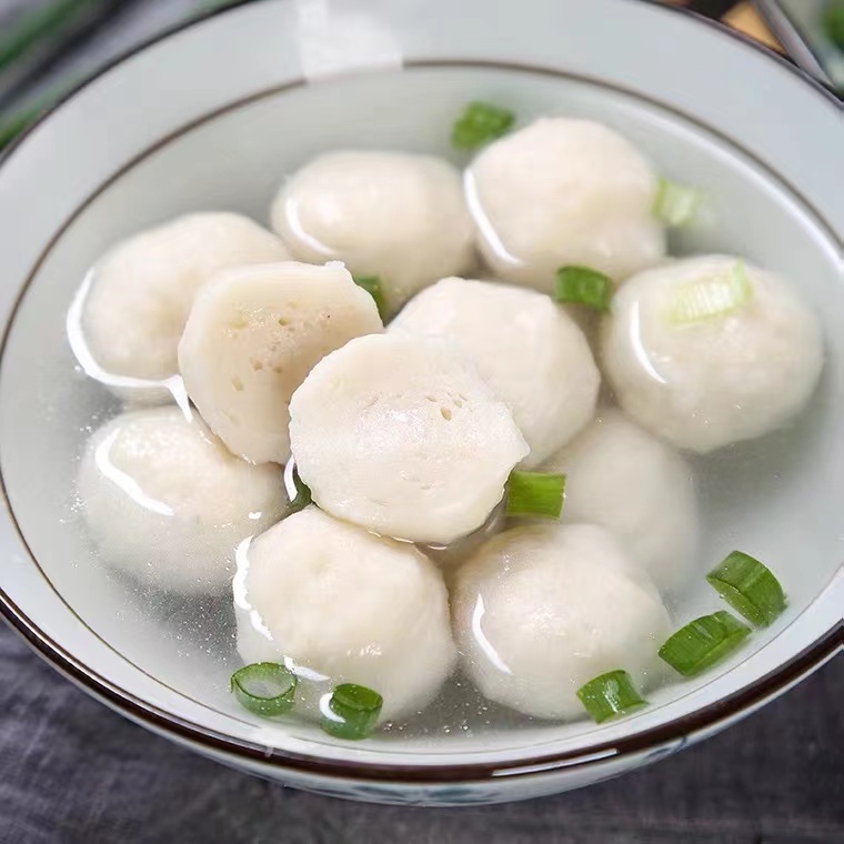 鲜嫩爽滑手打鱼丸 3斤 新鲜鱼肉Q弹煲汤火锅速冻锁鲜连云港冷链