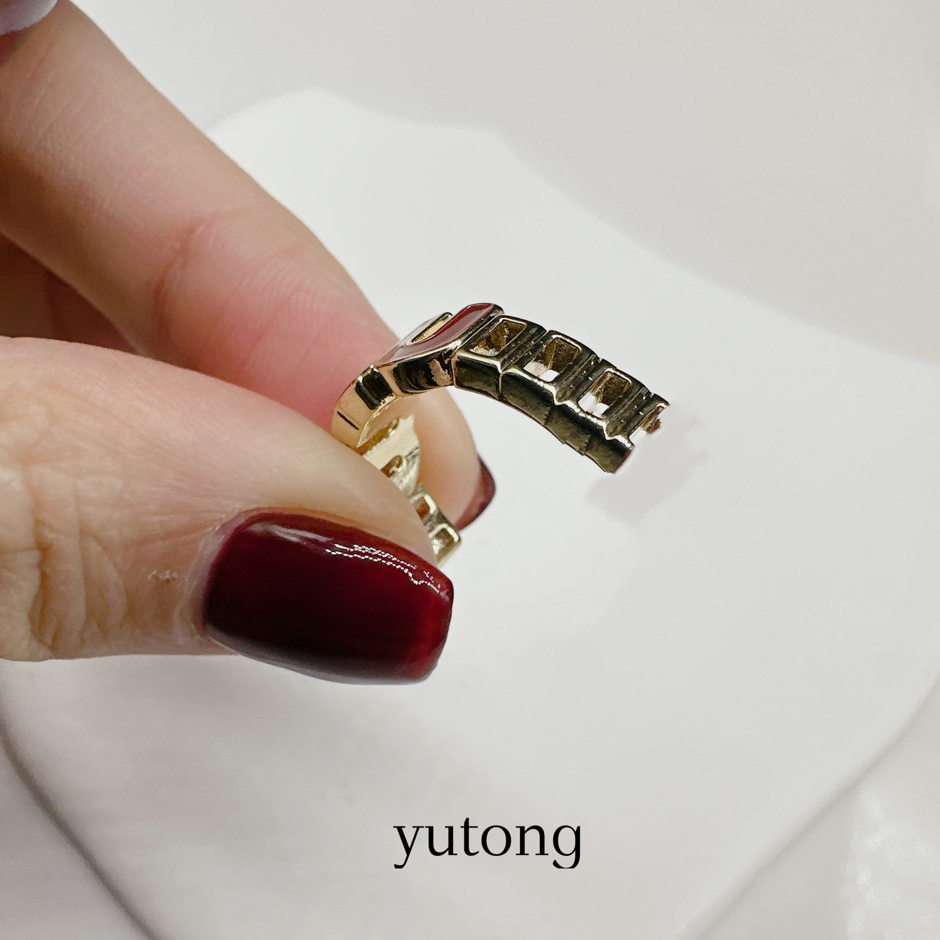 铜合金戒指 【雨桐轻奢饰品】设计款戒指LWW382R2