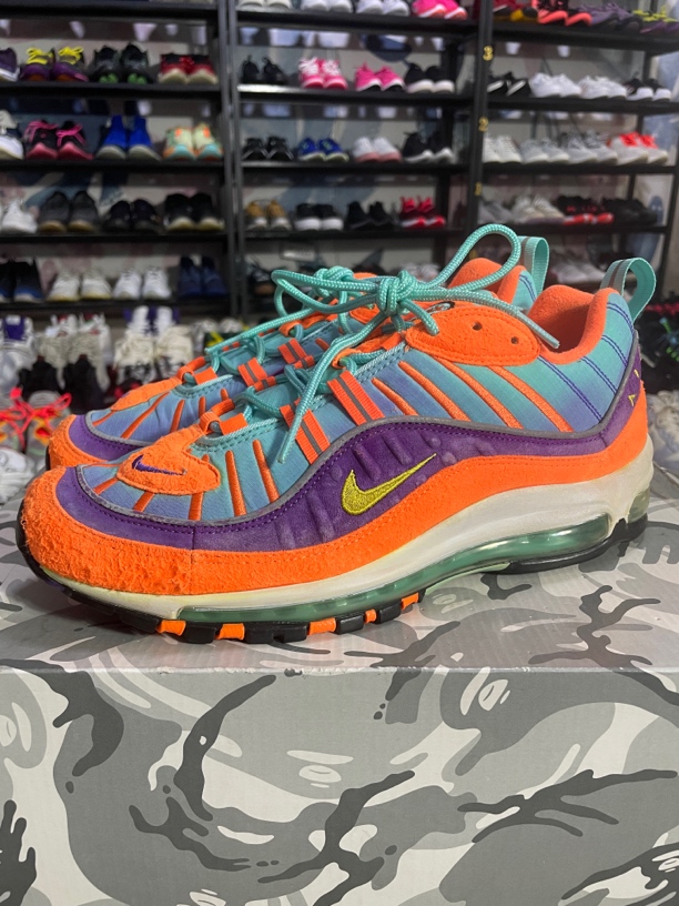 43码275/Nike Air Max 98 全掌气垫 跑鞋 龙珠/公价2499 细节看图